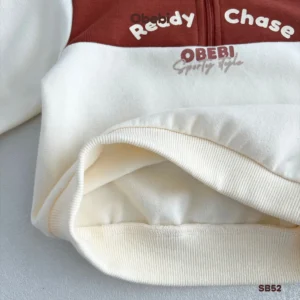 SB52 – Bộ Nỉ Trẻ Em Thu Đông Phối Màu Thể Thao Obebi
