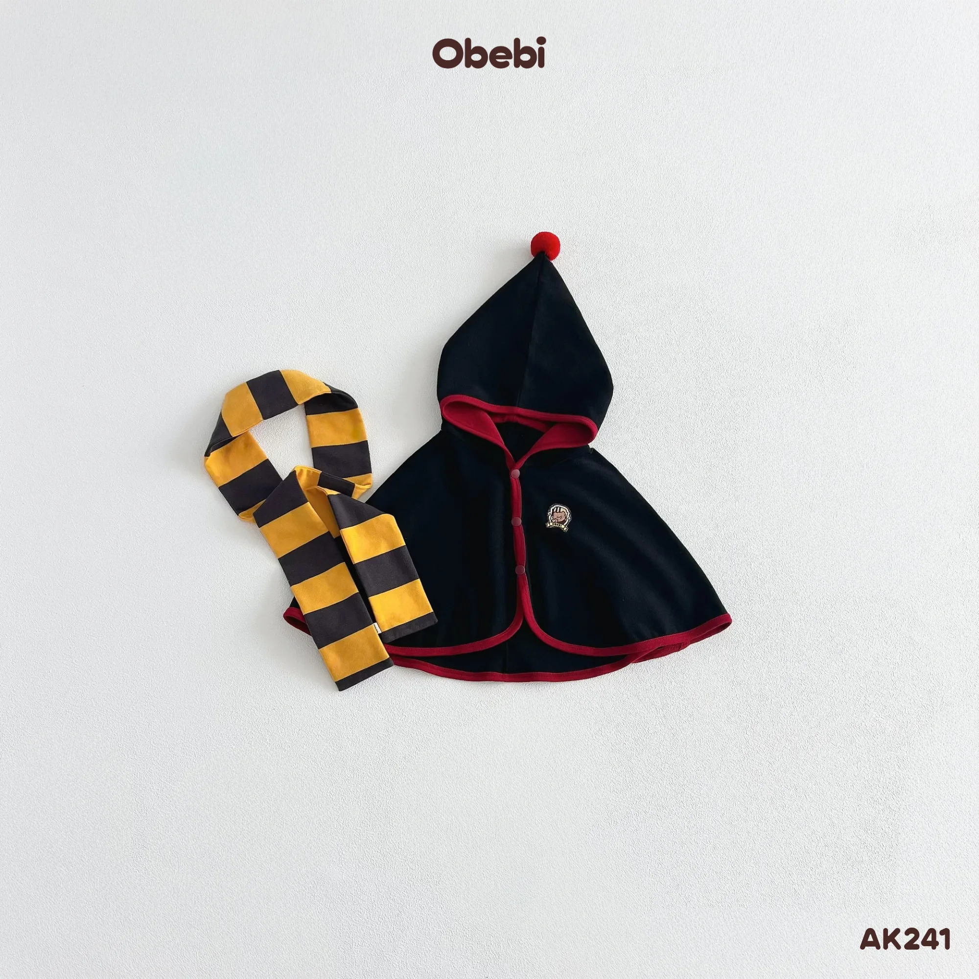 AK241 – Áo Khoác Trẻ Em Thu Đông Halloween Harry Potter Obebi
