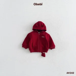 AK242 – Áo Khoác Trẻ Em Thu Đông Sừng Quỷ Nhỏ Obebi
